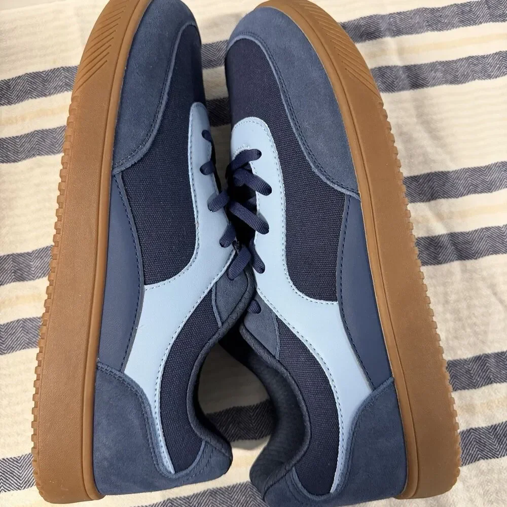 HOBIBEAR Navy Blue Gum Sole Casual Sneakers Shoes EU 46 280